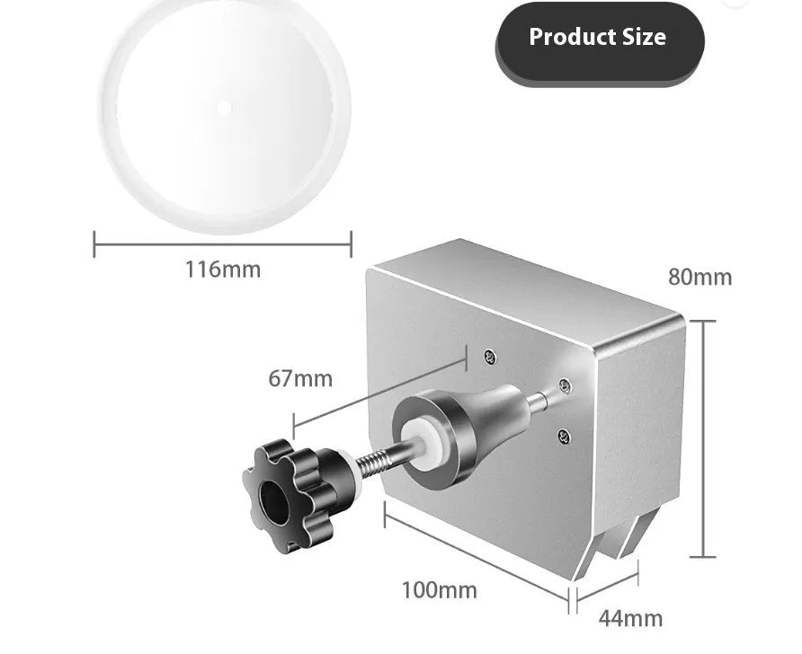 Ultrasonic disc cleaning machine with temperature control display and single slot holder