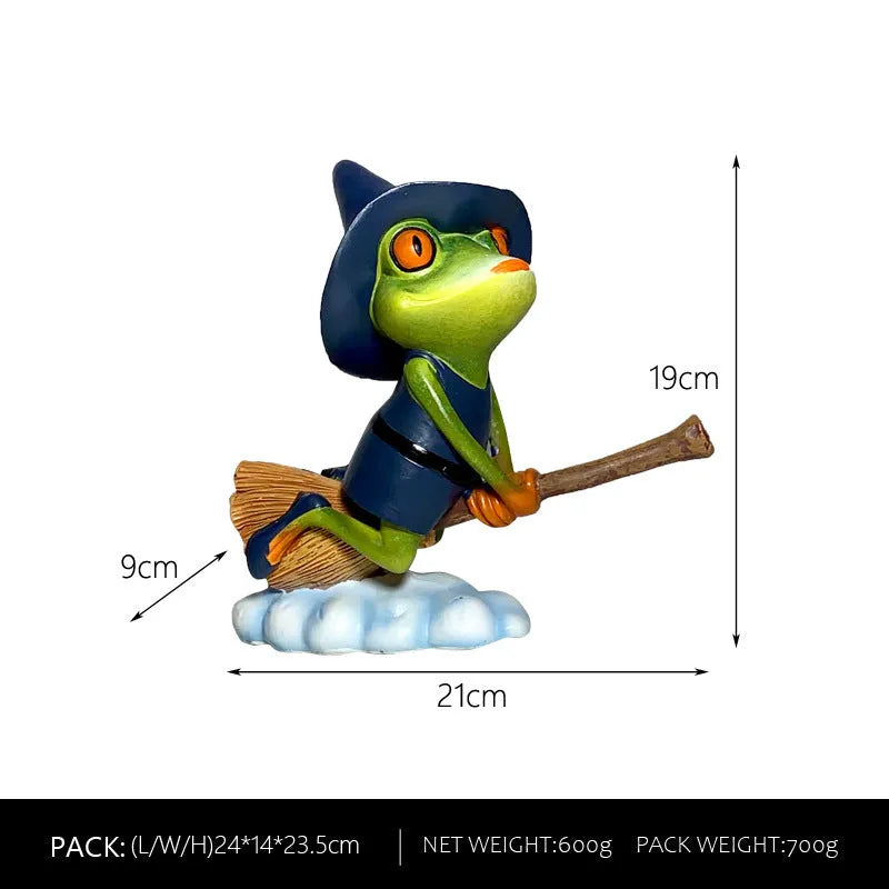 European style magic yoga frog micro landscape ornament in RDW123 colour