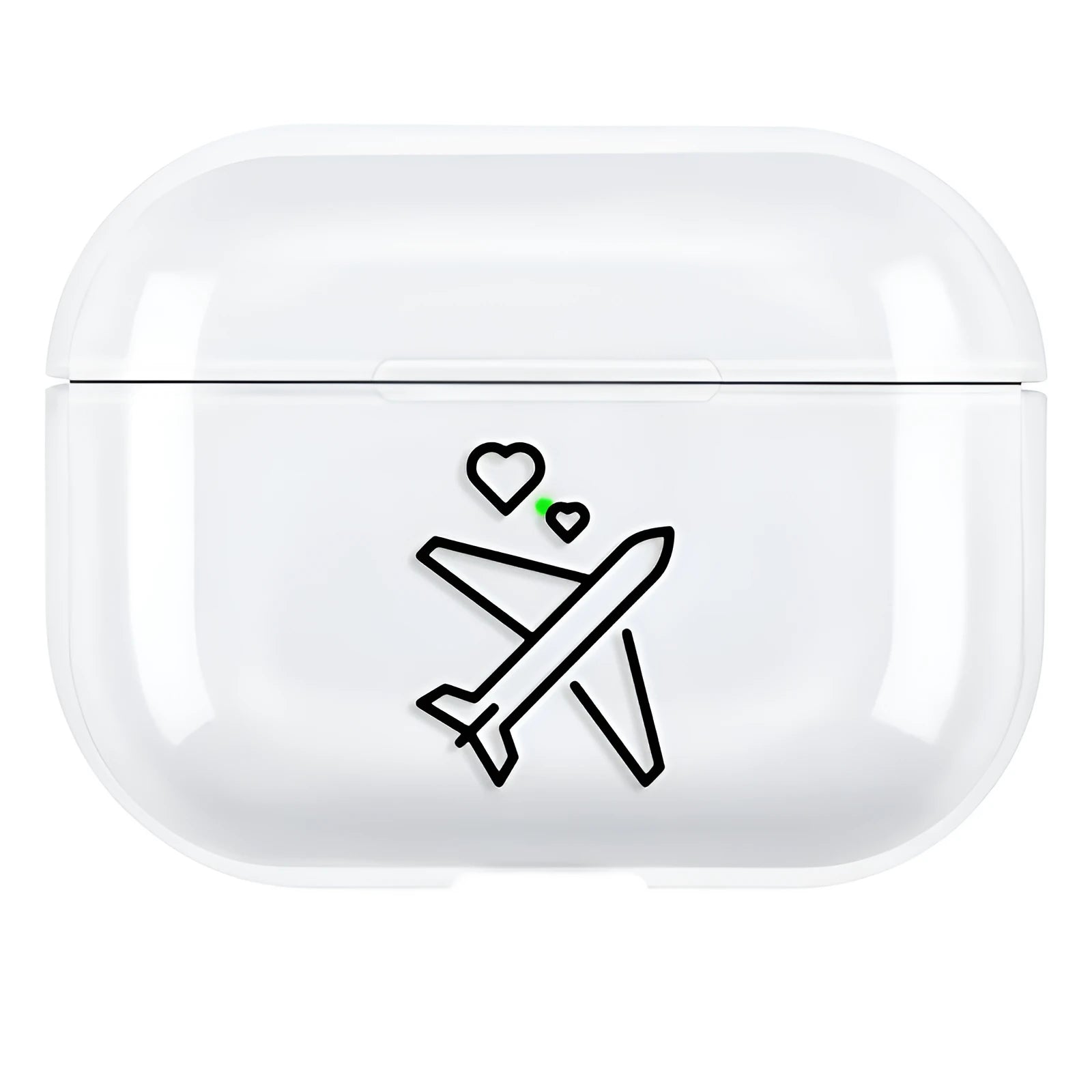 Polycarbonate solid colour protective back cover case for Apple AirPods Pro 3 wireless earphones.
