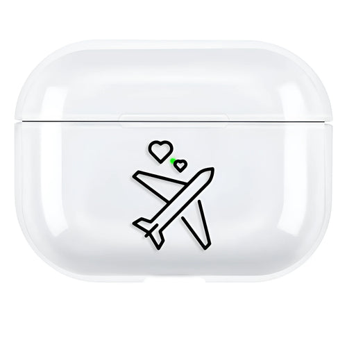 Polycarbonate solid colour protective back cover case for Apple AirPods Pro 3 wireless earphones.