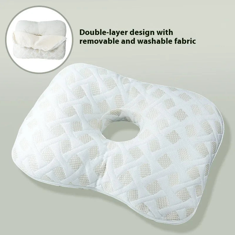 Beauty salon single hole ear pillow in new Chinese style with polyester fibre filling