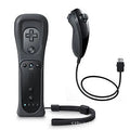 Wii left and right wireless gamepad controllers in multiple colours with rubber sleeve on right-hand unit
