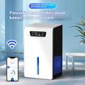 Milky white household dehumidifier for bedrooms with 2.6-4.0 litre water tank