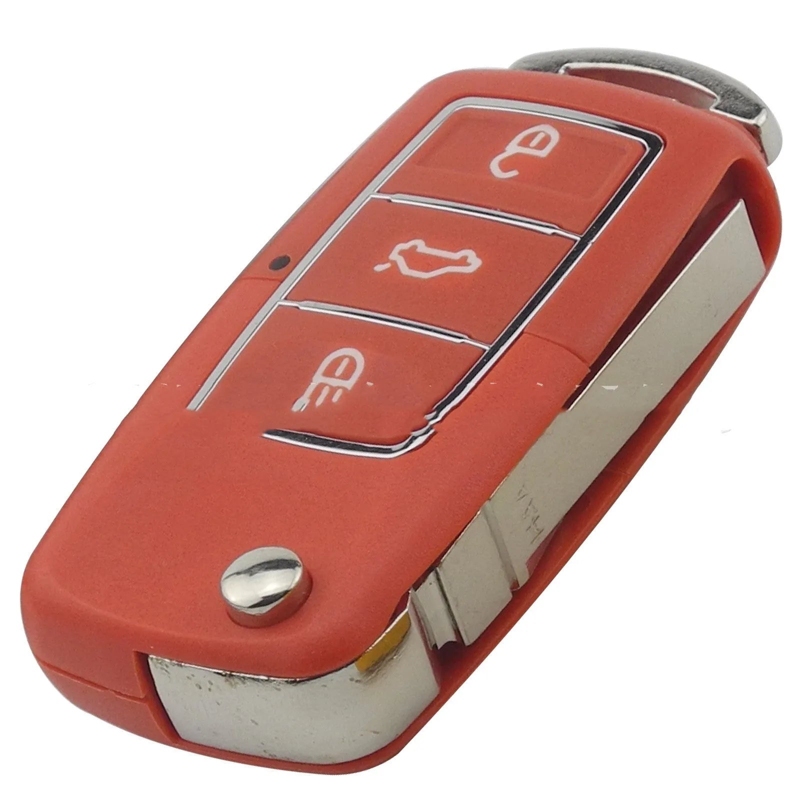 Volkswagen Jetta Golf car key shell replacement case in five colour options showing 3-button layout