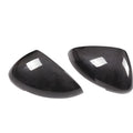 True carbon fibre rearview mirror covers for Porsche Macan with gloss black finish