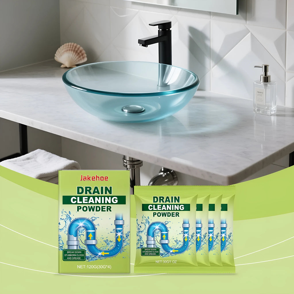120g bottle of drain cleaning powder with sodium hydroxide formula for household drains