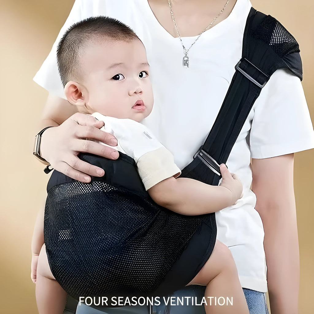 Adjustable baby waist stool carrier in cloth material for children 1-48 months, 25kg load