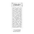 Japanese paper ins English quotation stickers in four colours measuring 90 by 175 millimetres