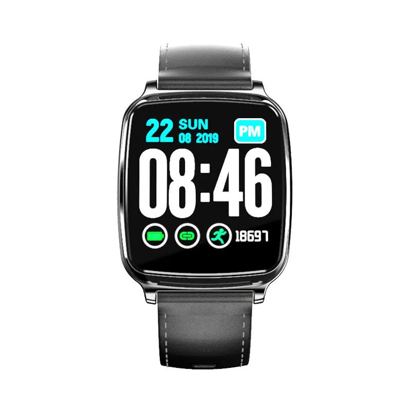 M8 multi-function smart bracelet with touch screen showing heart rate data, on a TPU strap.