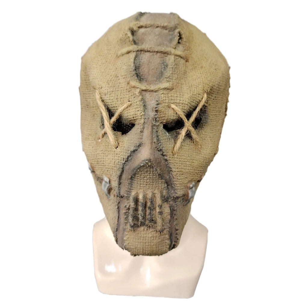 Latex scar skull horror mask for Halloween and carnival events showing full facial coverage