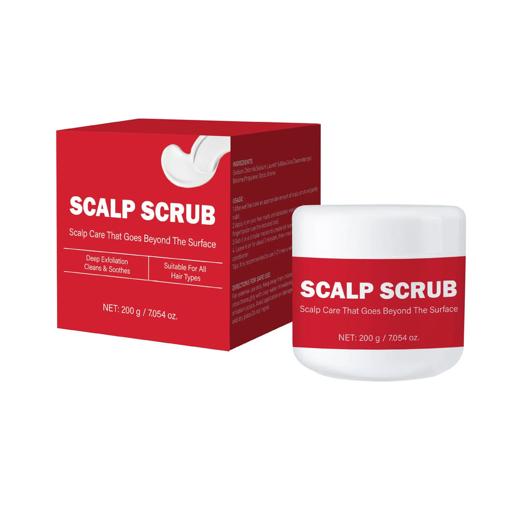200g exfoliating scalp and facial scrub shampoo for itching and dandruff, colour classification FPB007