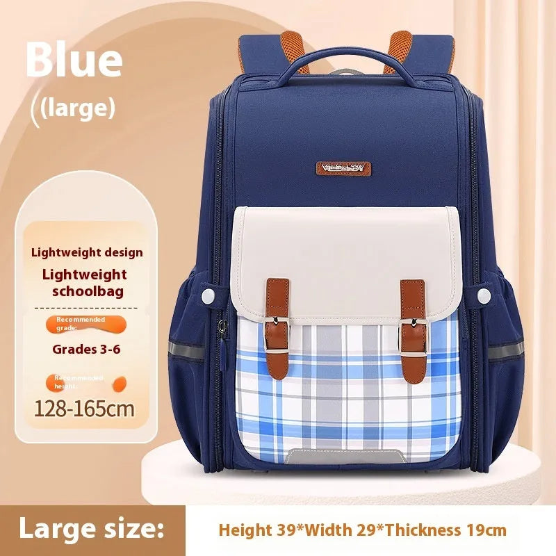 Oxford cloth student schoolbag in multiple colour options for grades 5-6