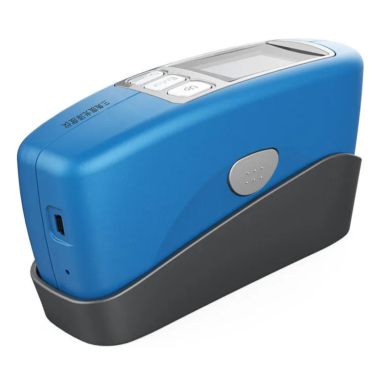 Portable glossiness tester device for ceramic brightness and stone surface measurement