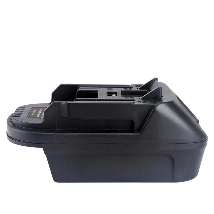 Black Milwaukee DM18M to Makita H99F battery adapter, 125 cm long