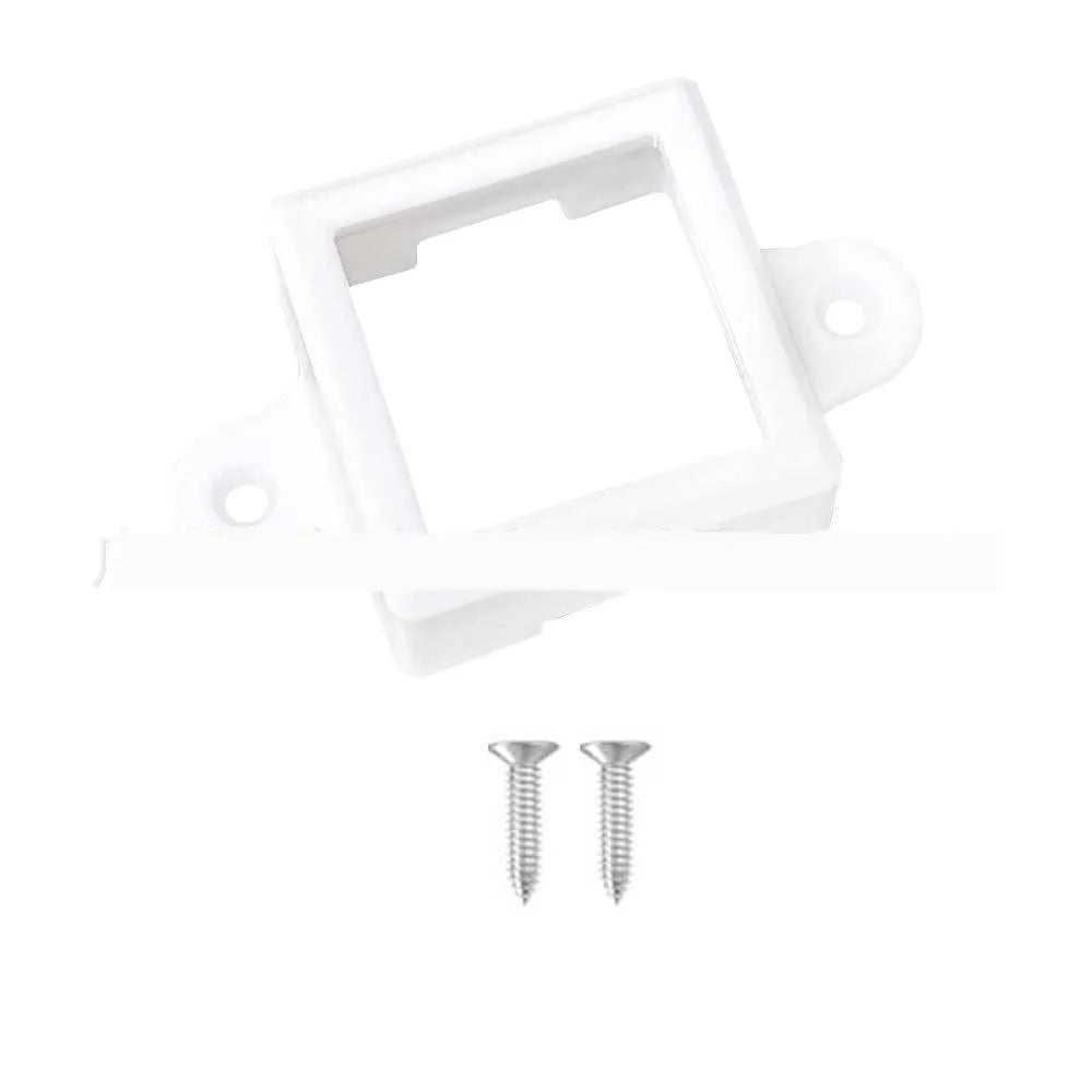 White plastic LED protective lampshade measuring 1.7cm by 6cm