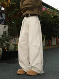 Men's pleated straight trousers in striped cotton-blend fabric with micro-elastic waistband