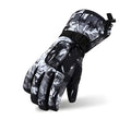 Non-slip wear-resistant ski gloves with diamond pattern palm in black