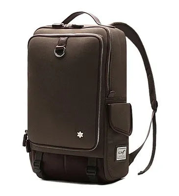 Modern large capacity Oxford cloth backpack in seven colour options showing 30cm width