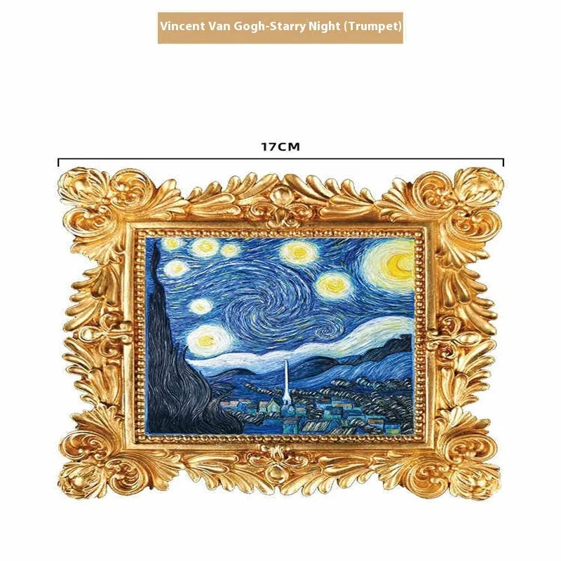 DIY oil painting kit with epoxy pottery paints showing Van Gogh Sunflowers design on canvas