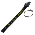 Black car electrostatic grounding chain with rubber housing and copper wire, 370mm length for vehicle static discharge