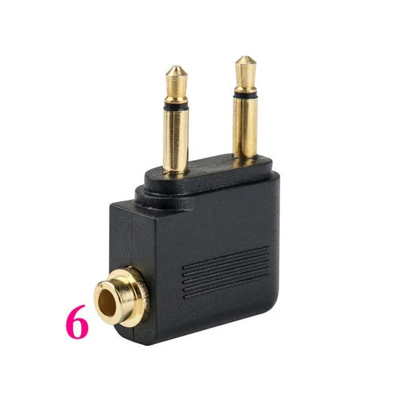 Black Bluetooth 5.4 audio adapter with 3.5mm plug for car stereo and speaker wireless streaming