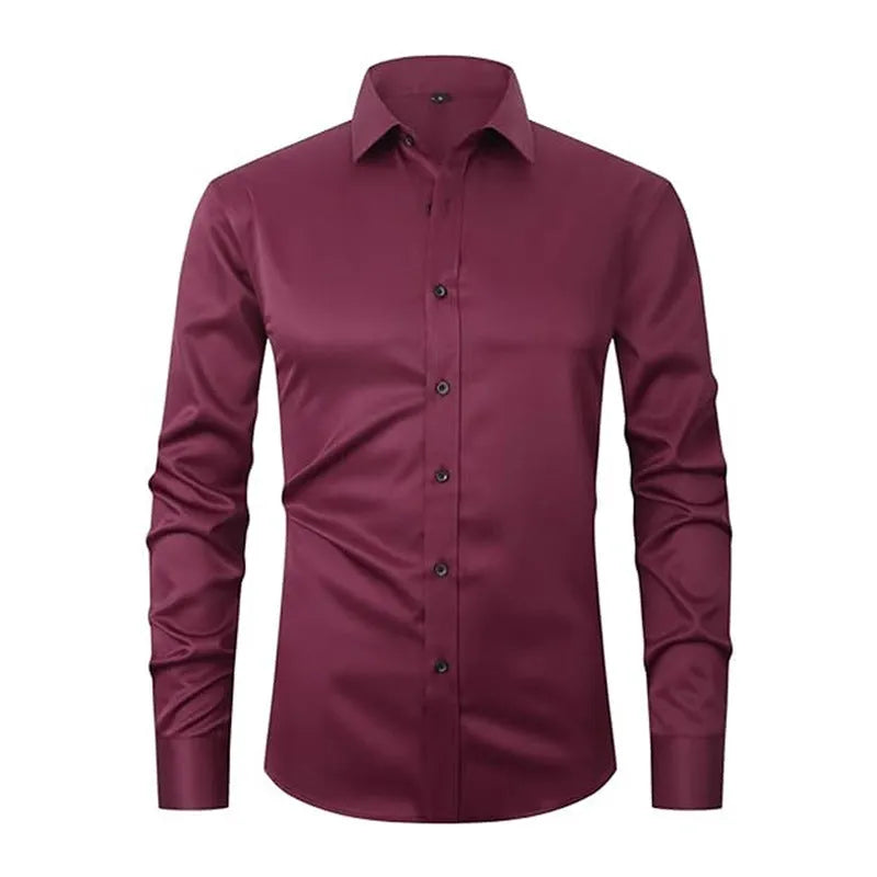 Men's stretch long sleeve work shirt in polyester fibre available in multiple colours and sizes S to 3XL