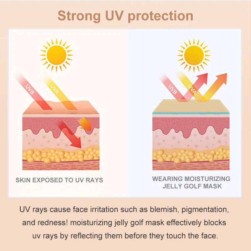 UV-proof outdoor sports protection eyes mask with 5ml content in standard packaging