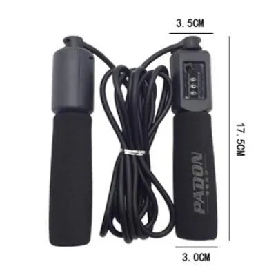 3-metre rope skipping fitness jump rope with sponge foam handles in multiple colour options