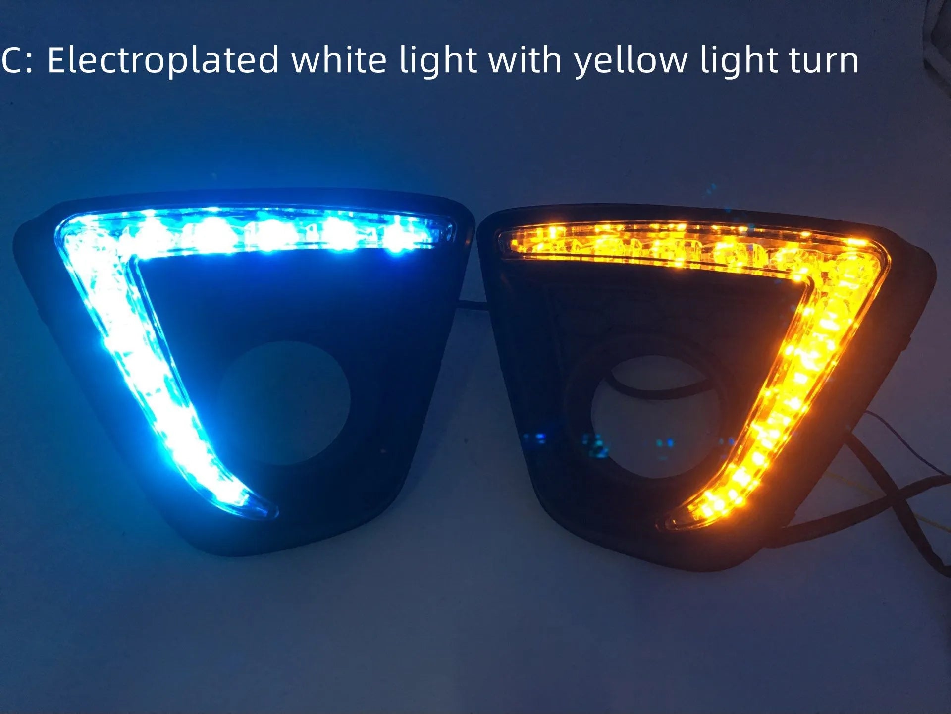 Mazda CX-5 LED daytime running light set with electroplated white finish and 12V voltage specification