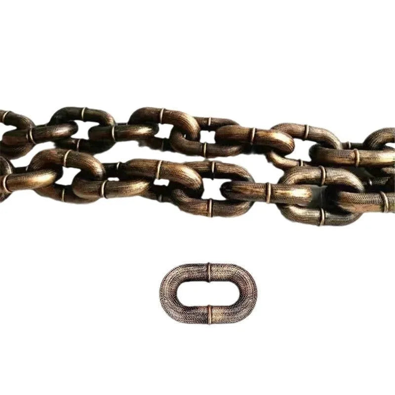PP plastic dog leash prop in bronze, antique silver, and black colour options for video production.