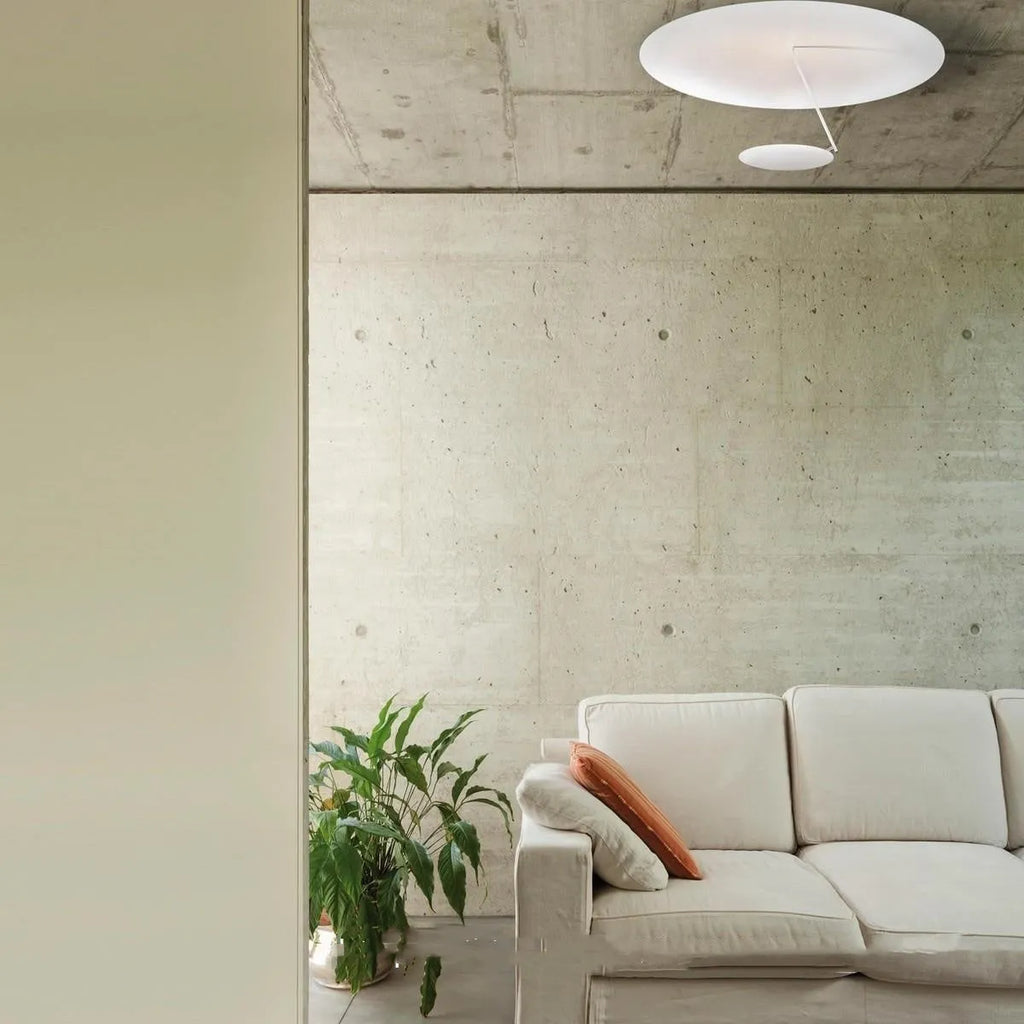 Iron ceiling lamp with warm LED lighting in 50 cm diameter