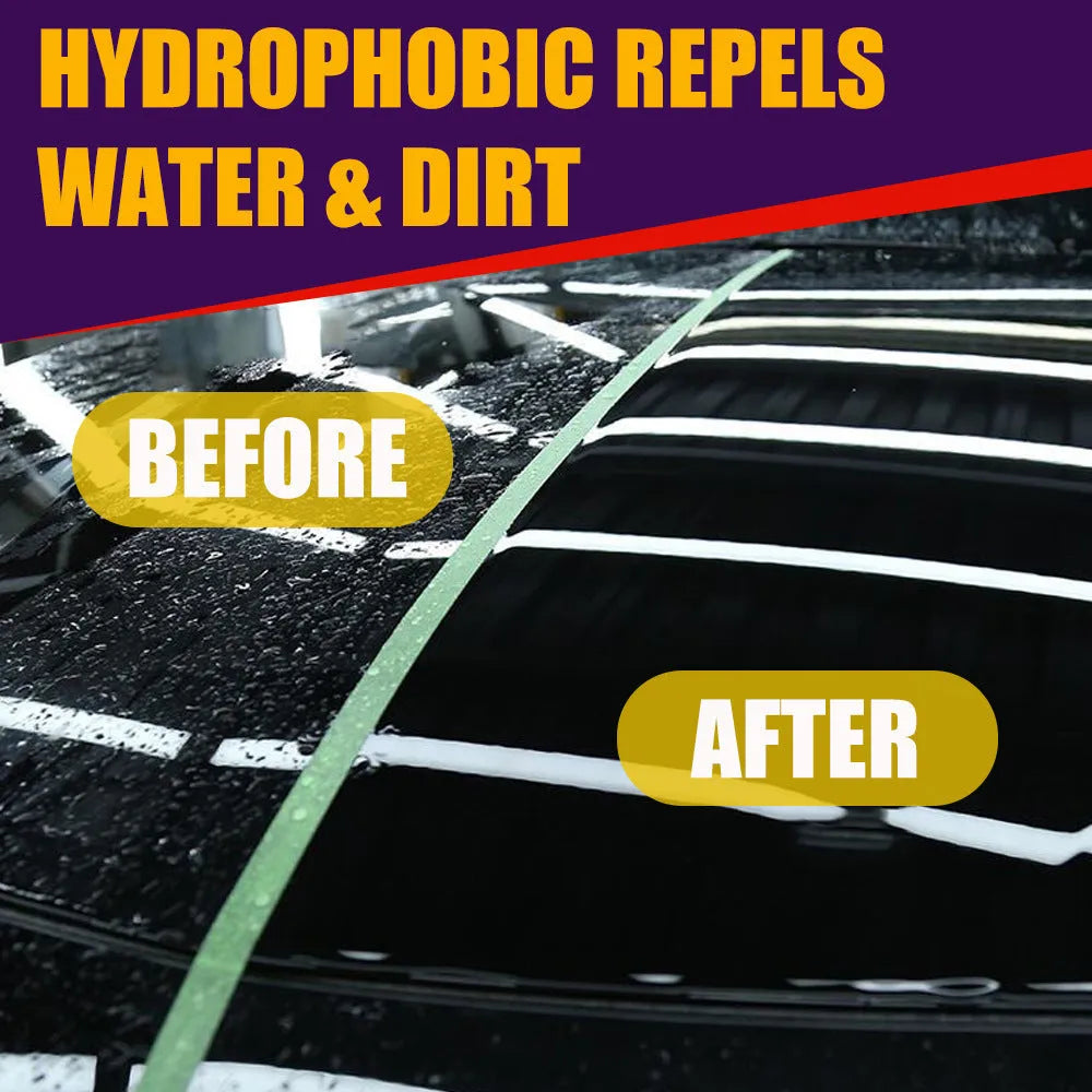 Purple microplated crystal car coating spray in 30ml and 100ml containers