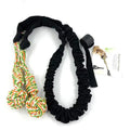 Braided cotton dog tug of war rope toy in red, grey, or black for interactive play and dental care.