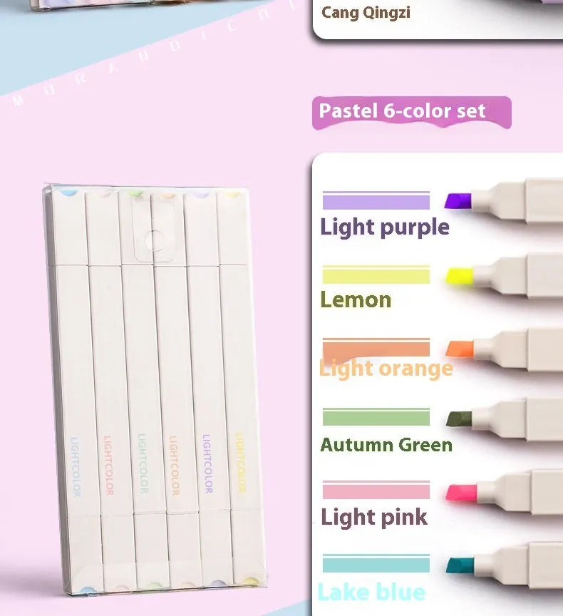 Double-ended fluorescent marking pens in mixed colour pack and themed Salt and Sweet series.