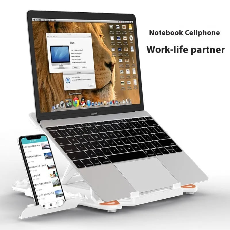 ABS plastic laptop cooling bracket in black or white with 300x200mm platform