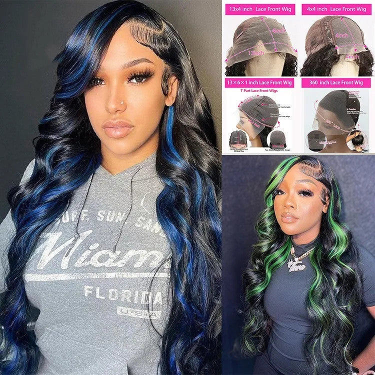 4x4 lace front human hair wig with double-layer lace mechanism in star fashion style