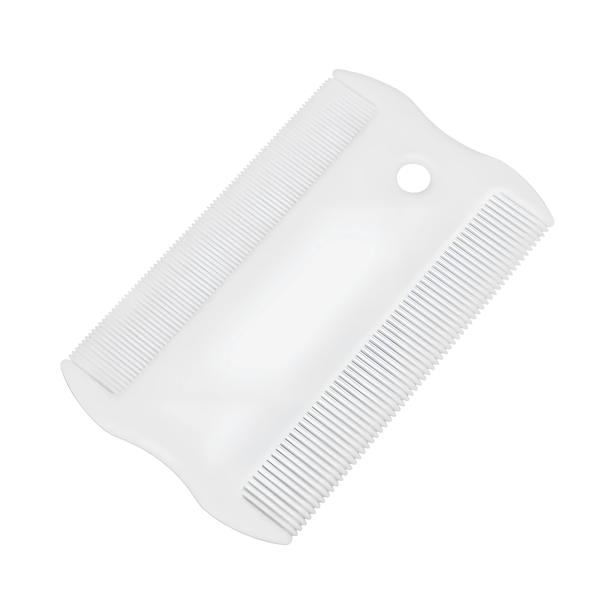 Small plastic pet flea comb with double-sided dense teeth for dog and cat facial grooming