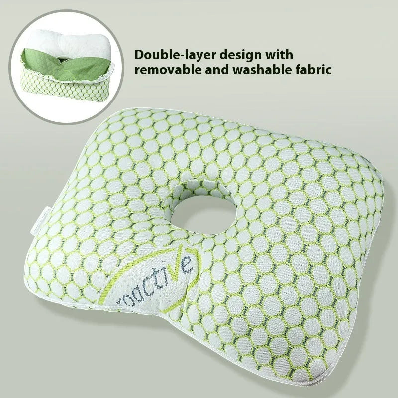 Beauty salon single hole ear pillow in new Chinese style with polyester fibre filling