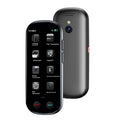 Black multi-language simultaneous interpretation translator device with lanyard.