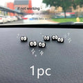 Small resin briquette car decoration with traceless tape for interior attachment