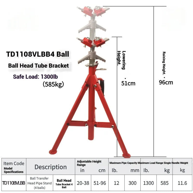 Metal V-head pipe bracket for steel pipe support showing high and low height options