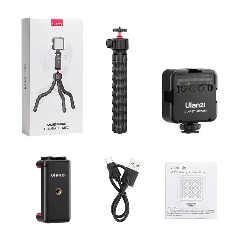 Photography and video vlog kit with tripod and accessories, 2985 set configuration for content creators