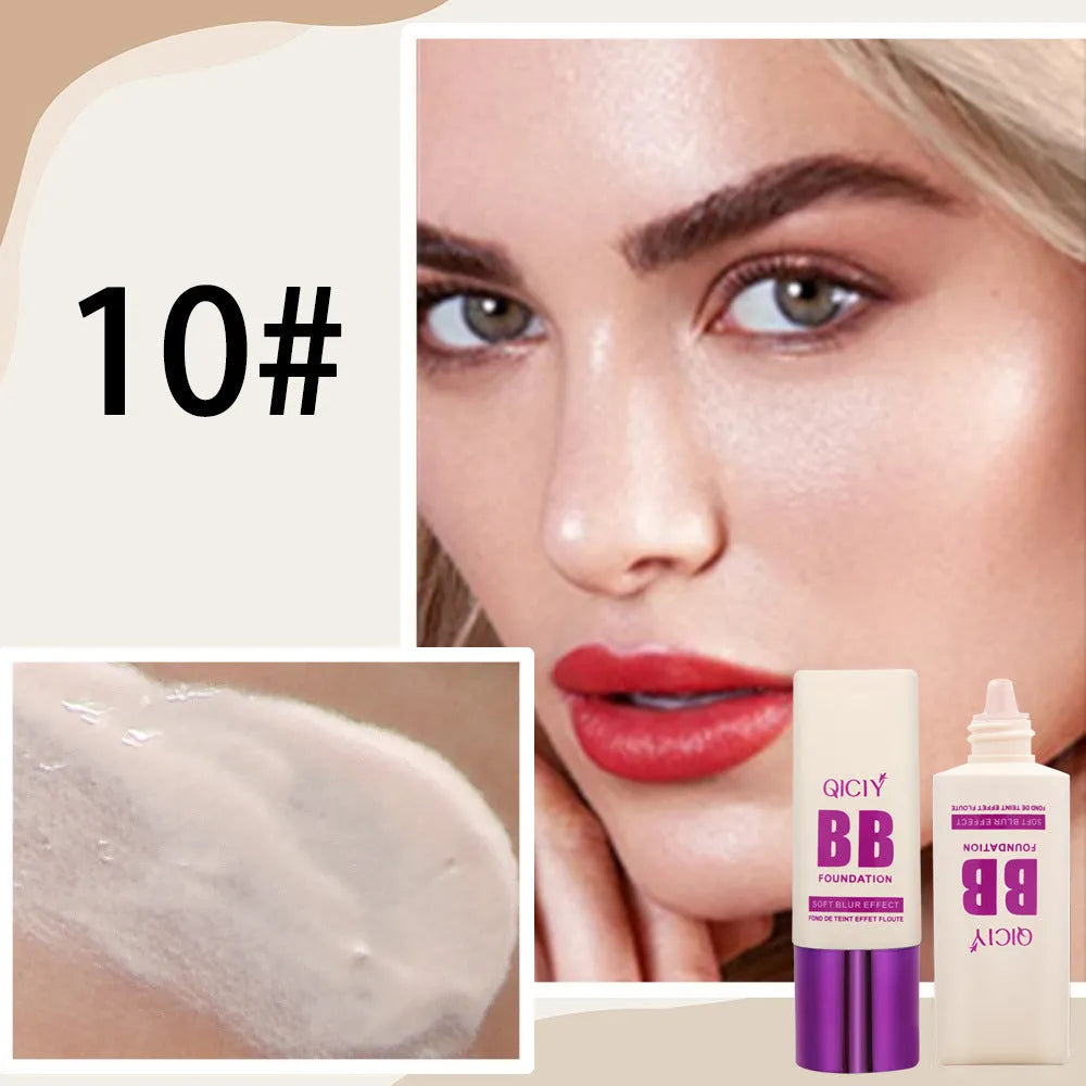 Feeding bottle BB cream foundation in liquid form with brightening properties