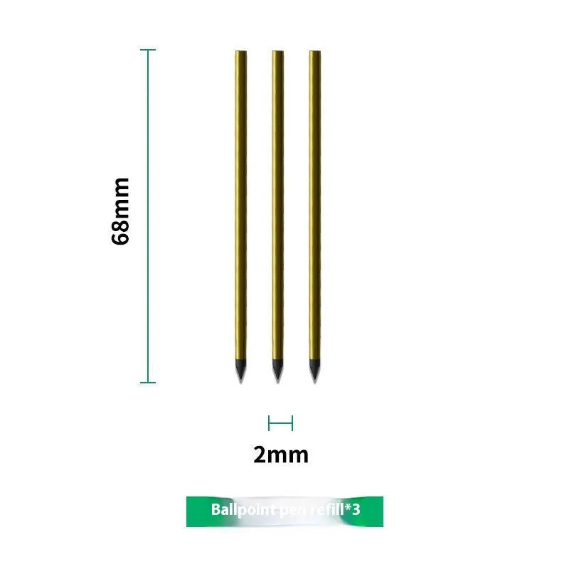 Loose leaf spiral notebook core replacement pack with paper and metal-core pen refills