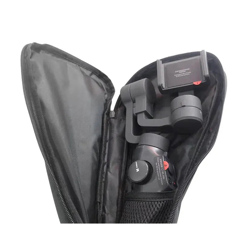 Black cloth mobile phone stabilizer accessories storage bag for organised equipment protection