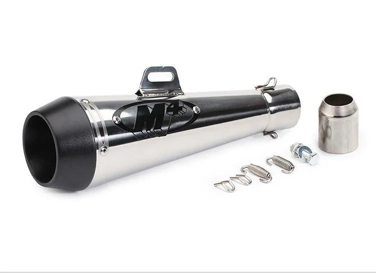 Universal M4 motorcycle exhaust pipe in multiple colour options for large displacement engines