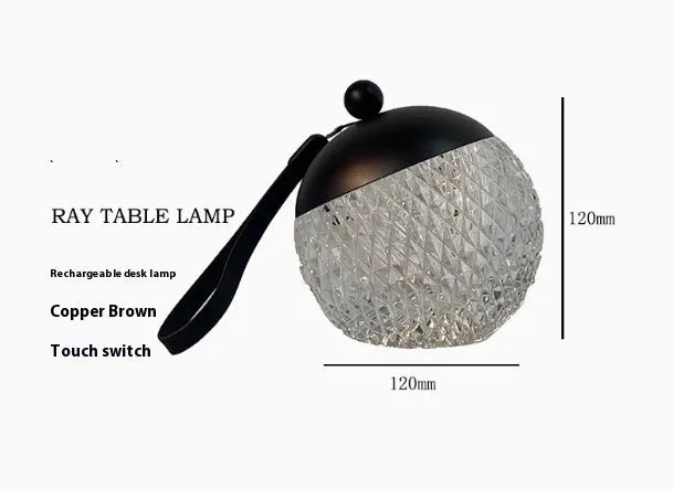 Portable small night lamp with touch switch dimmable LED lighting in minimalist European style