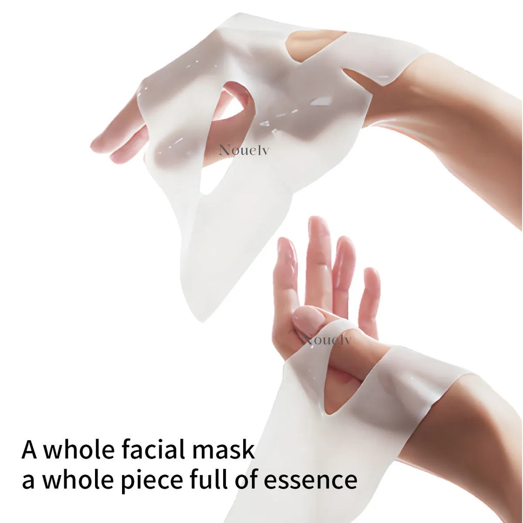 Collagen layered patch mask four-pack with individually wrapped sheet masks for moisturising and rejuvenating skin