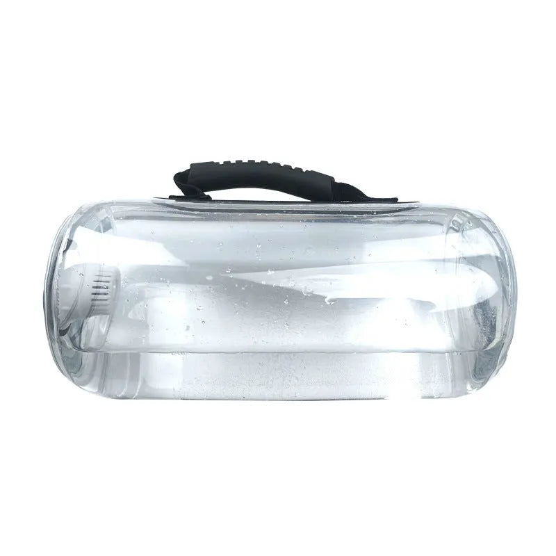 Transparent PVC water injection weight bag inflatable soft dumbbell for strength training