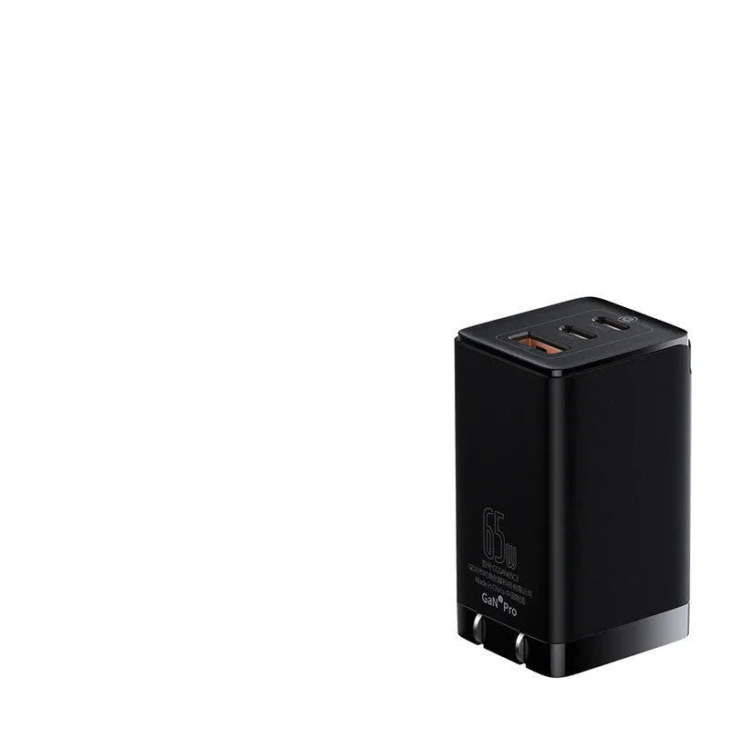White dual-port car charger with USB and Type-C interfaces for vehicle charging